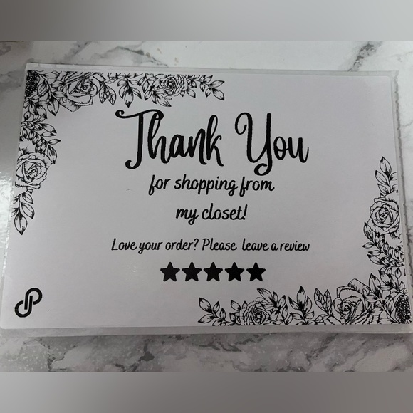 🌺50 Thank You Thermal Labels - Picture 3 of 3